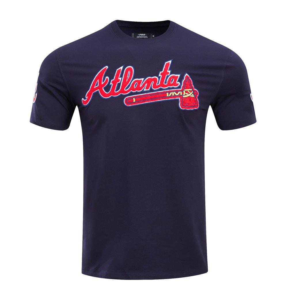 Pro Standard Men's MLB Atlanta Braves Classic Chenille Top - NAVY Thumbnail View 1