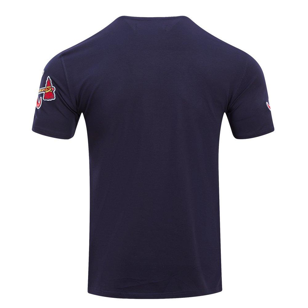 Pro Standard Men's MLB Atlanta Braves Classic Chenille Top - NAVY Thumbnail View 2