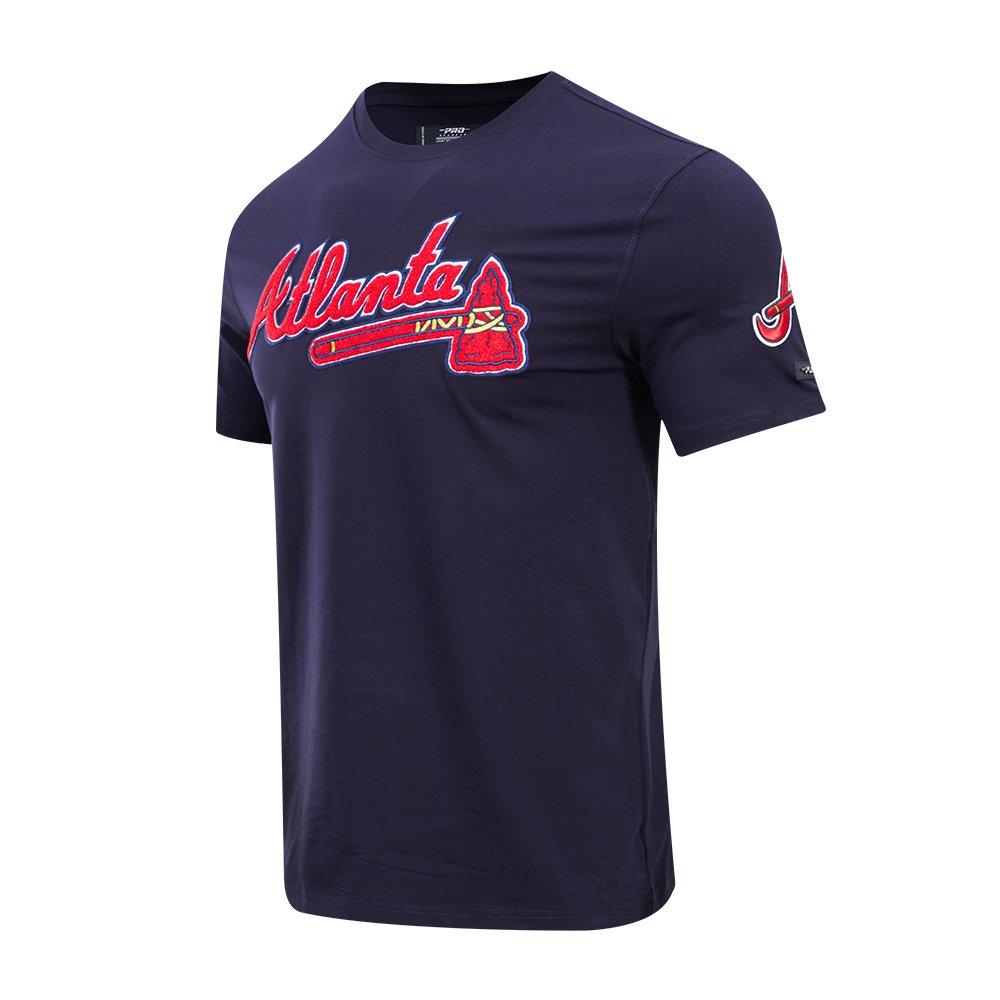Pro Standard Men's MLB Atlanta Braves Classic Chenille Top - NAVY Thumbnail View 3