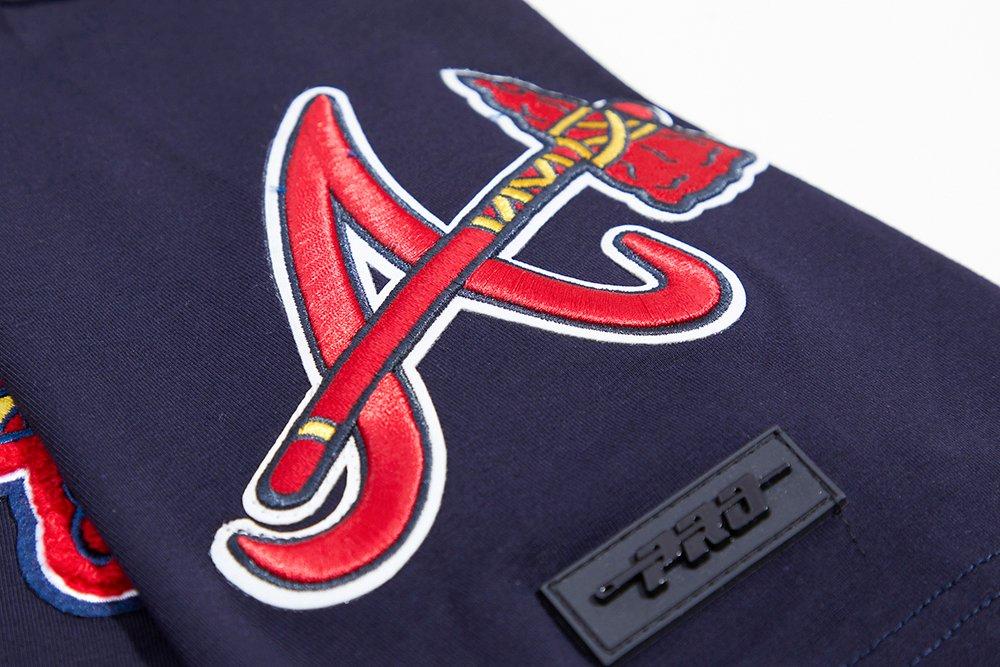Pro Standard Men's MLB Atlanta Braves Classic Chenille Top - NAVY Thumbnail View 7