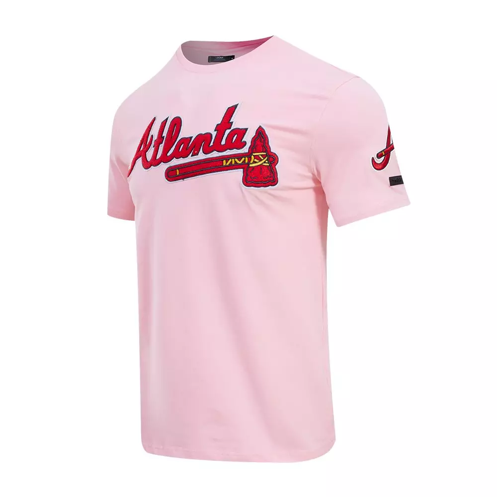 Pro Standard Men's MLB Atlanta Braves Classic Chenille Top - PINK