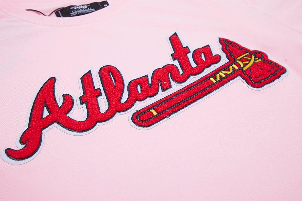 Pro Standard Men's MLB Atlanta Braves Classic Chenille Top - PINK Thumbnail View 5