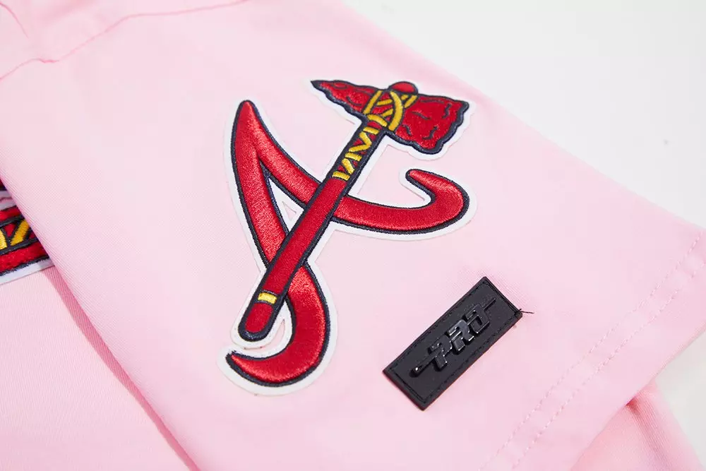 Pro Standard Men's MLB Atlanta Braves Classic Chenille Top - PINK