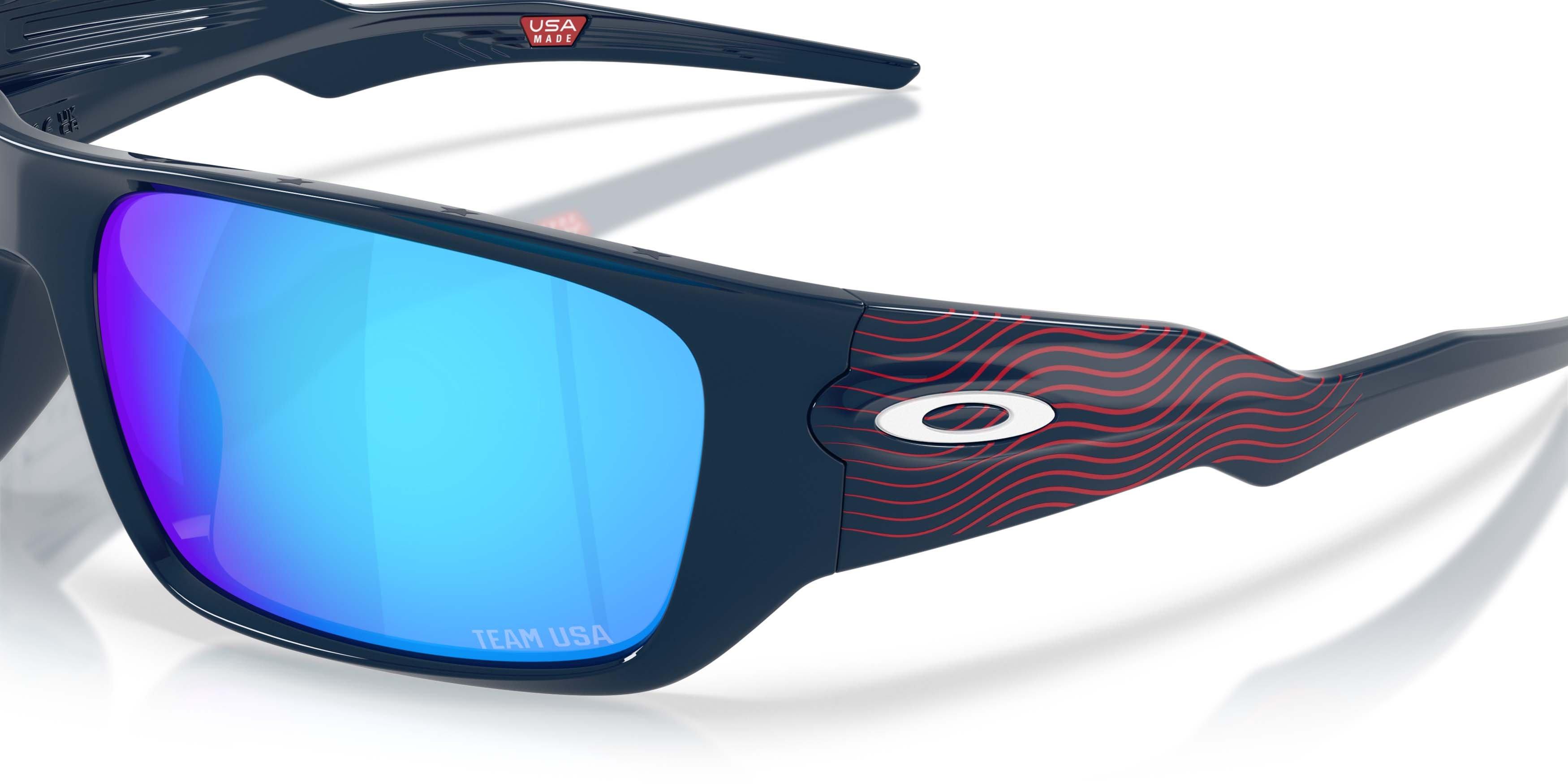 Oakley Masseter Team USA Prizm Sapphire Sunglasses &ndash; Team USA Abyss - BLUE Thumbnail View 4