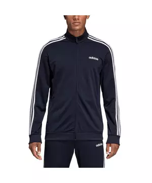 adidas Men's Essentials 3-Stripes Tricot Track Jacket-Blue