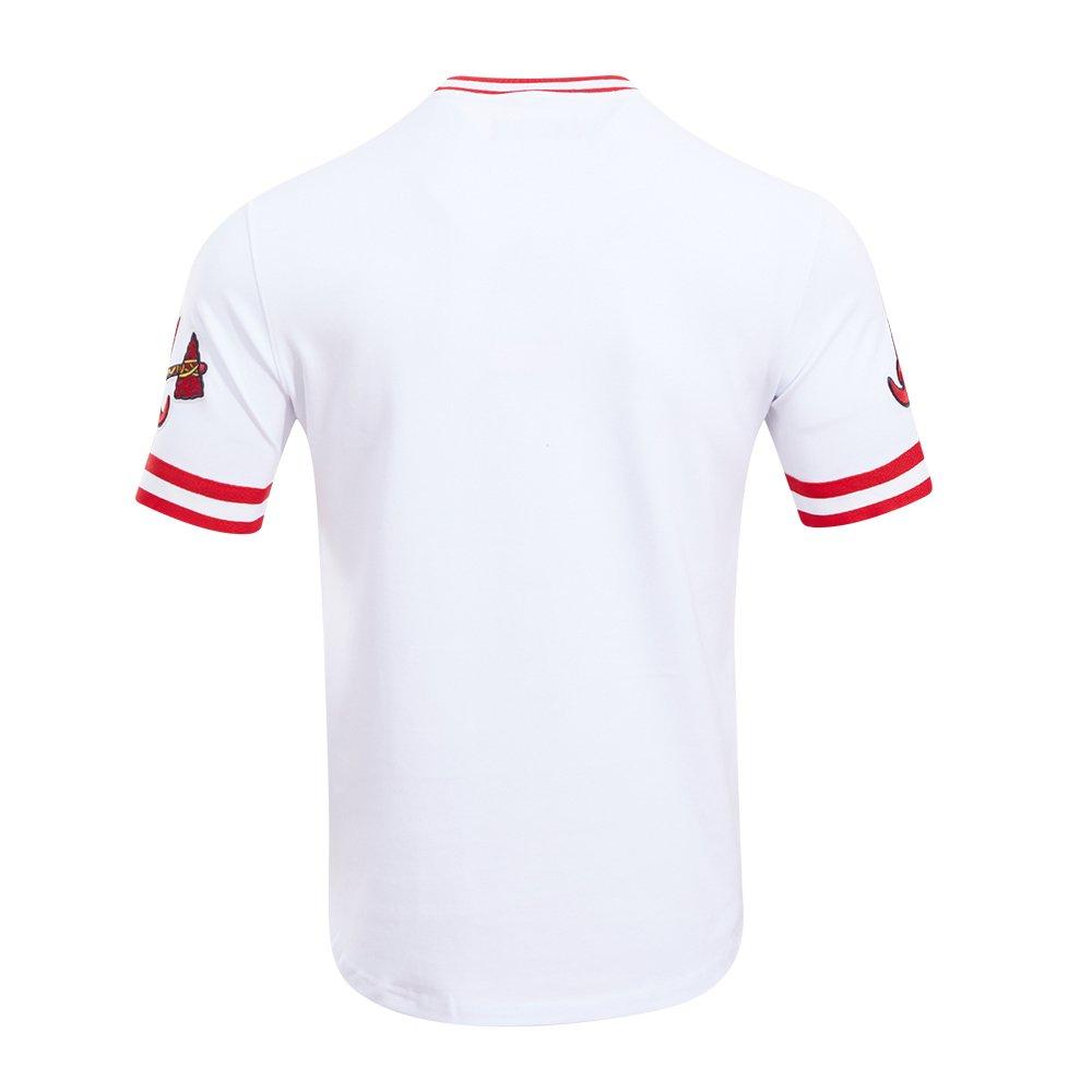 Pro Standard MLB Atlanta Braves Classic Chenille Striped Sleeve Men's Top