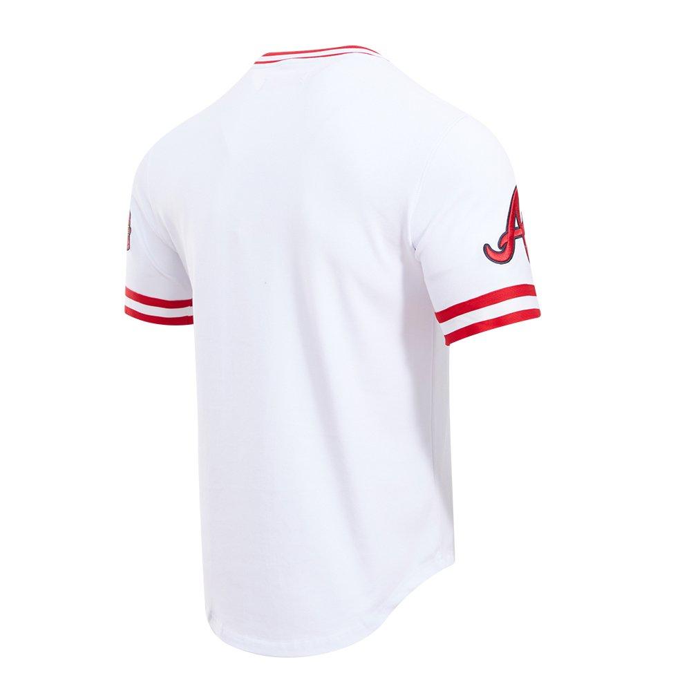 Pro Standard MLB Atlanta Braves Classic Chenille Striped Sleeve Men's Top