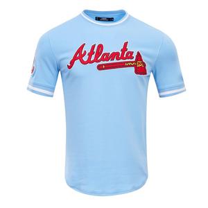 Pro Standard Men's MLB Atlanta Braves Classic Chenille Striped Sleeve Top