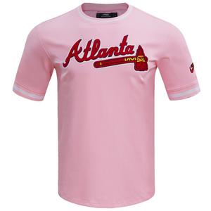 Pro Standard Men's MLB Atlanta Braves Classic Chenille Striped Sleeve Top