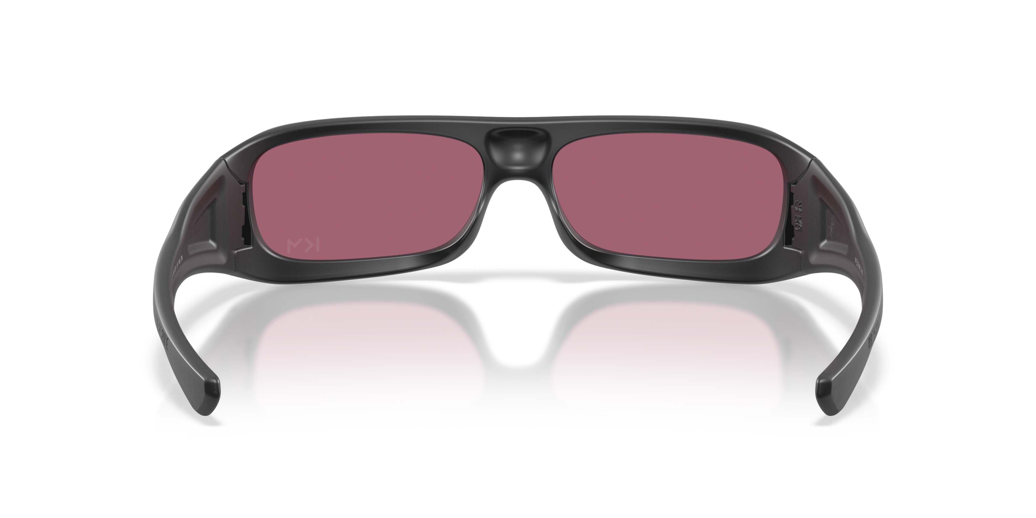 Oakley Permian Kylian Mbapp&eacute; Signature Series Prizm Road Sunglasses &ndash; Matte Black Ink - BLACK/RED Thumbnail View 6