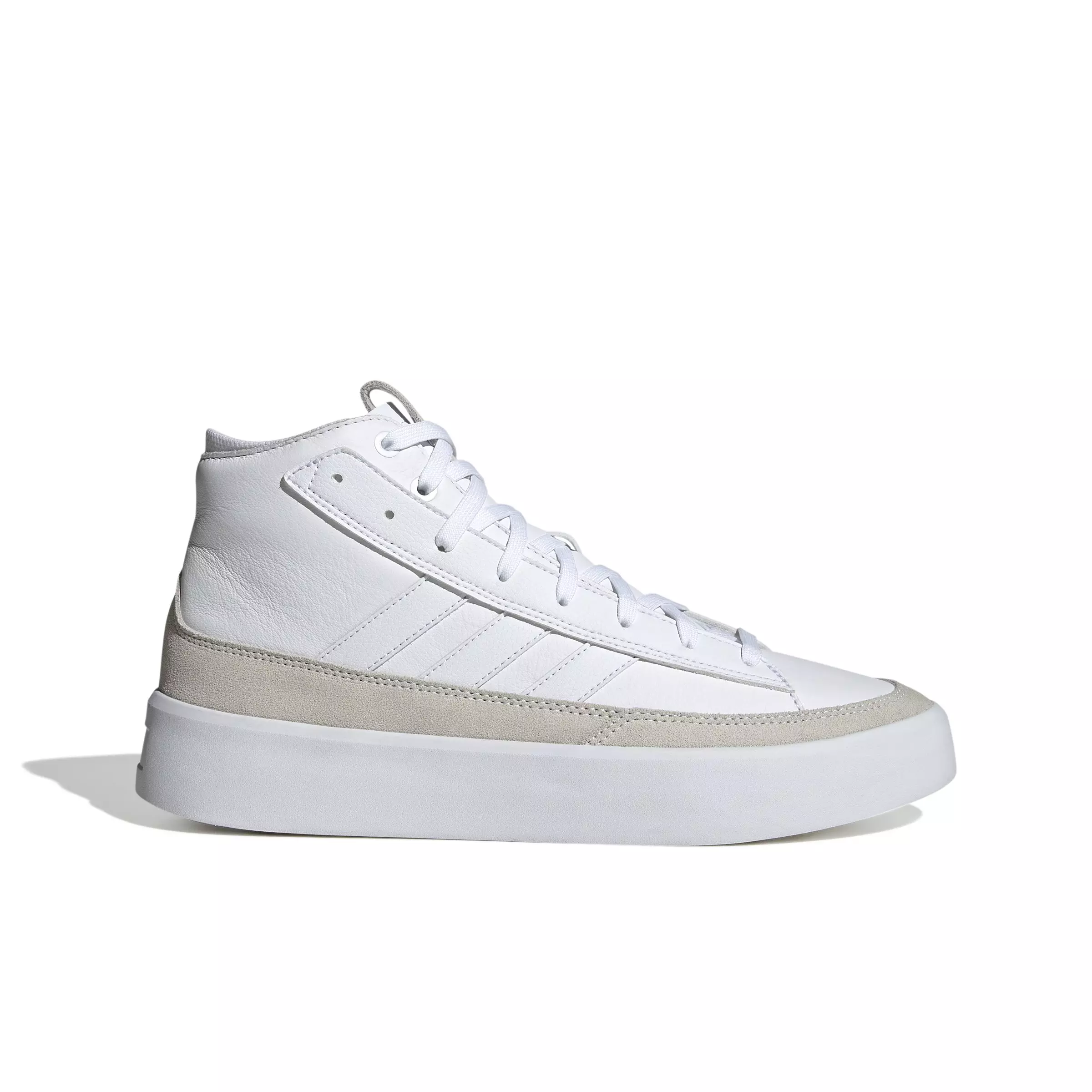 adidas ZNSORED Hi "Ftwr White/Ftwr White/Ftwr White" Unisex Skateboarding Shoe - WHITE/WHITE/WHITE