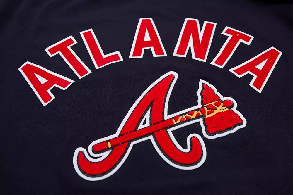 Pro Standard Men's Atlanta Braves Classic Bristle Top - NAVY