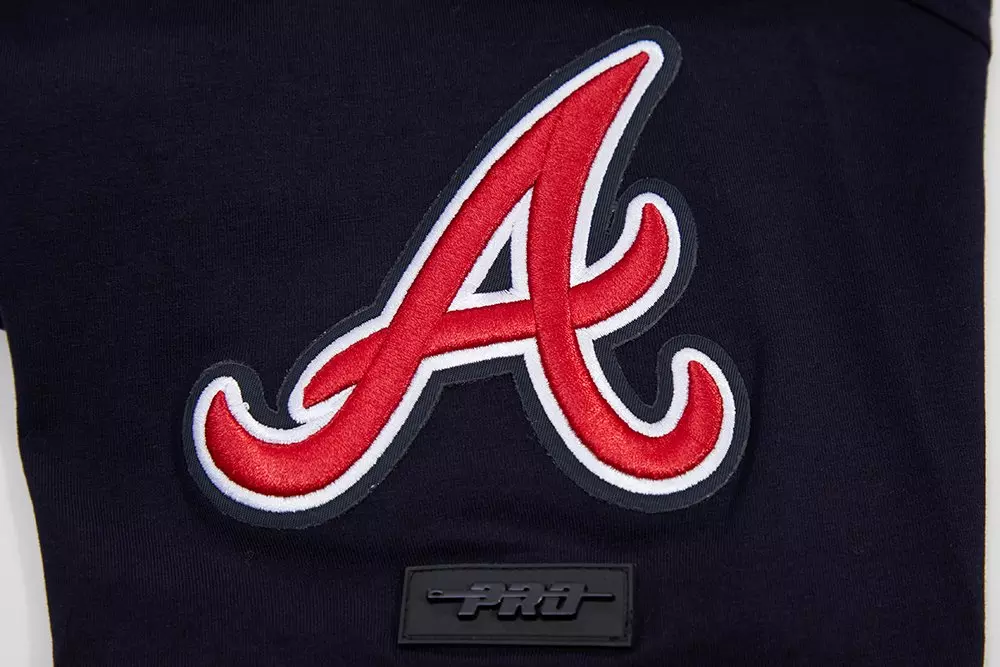 Pro Standard Men's Atlanta Braves Classic Bristle Top - NAVY