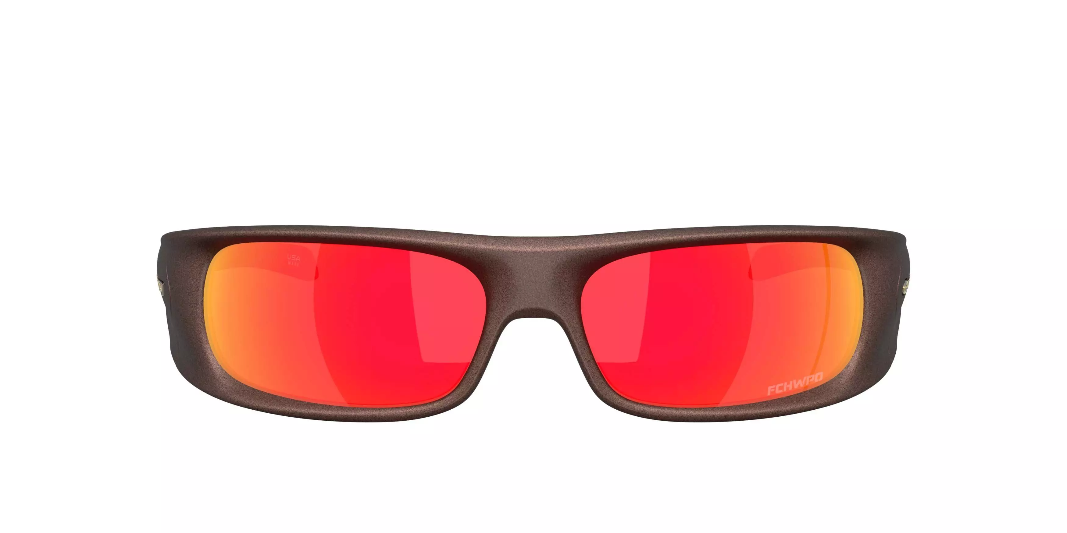 Oakley Highland Jaylen Brown Signature Series Prizm Ruby Sunglasses &ndash; Corten - BROWN/RED