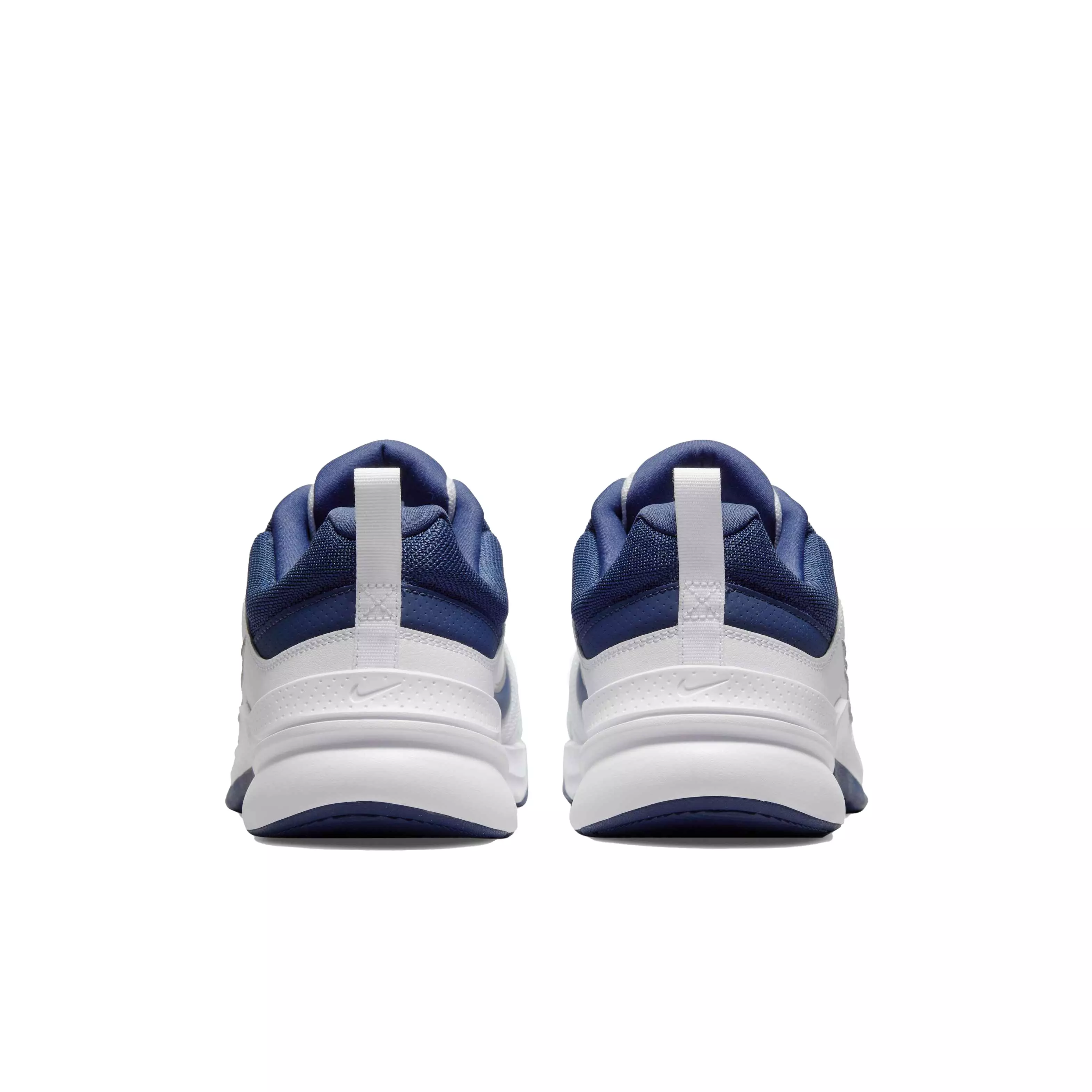 Nike Defy All Day "White/Midnight Navy/Metallic Silver" Grade School Boys' Wide Training Shoe - WHITE