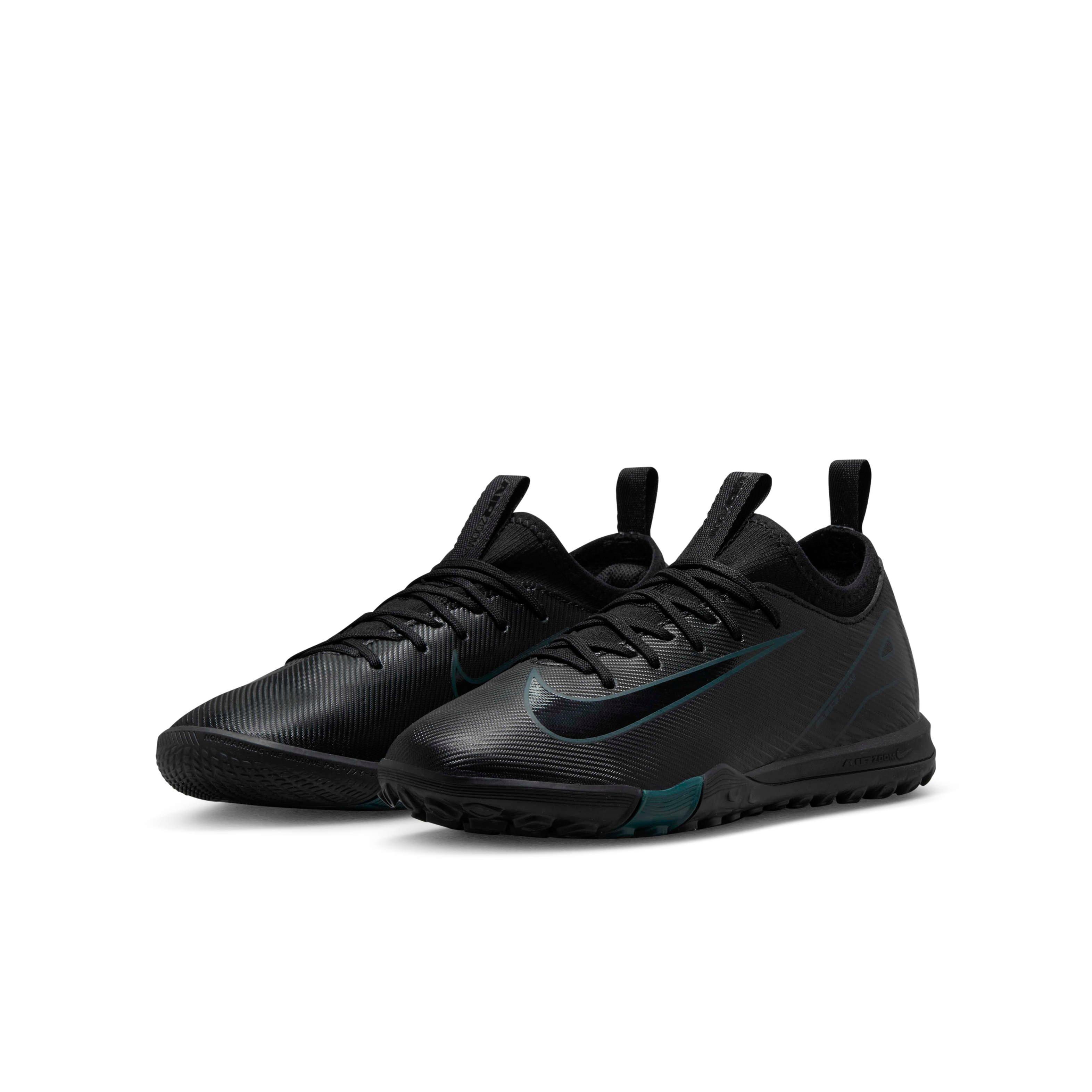 Nike Jr. Mercurial Vapor 16 Academy Indoor  Preschool Kids' "Black/Deep Jungle/Black" Soccer Shoe