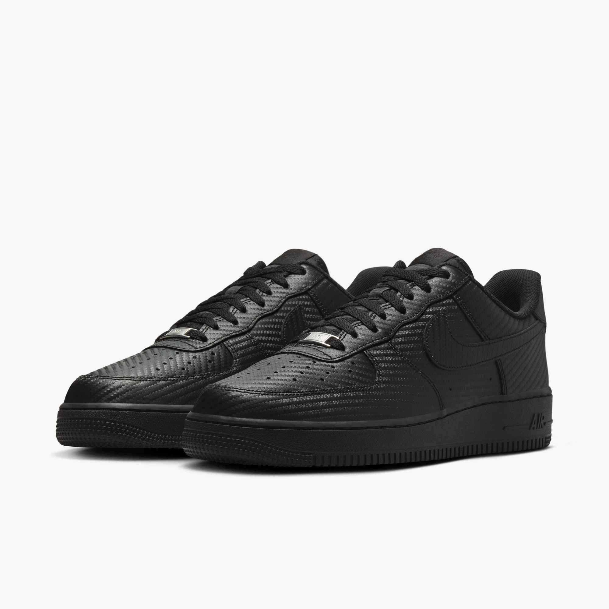Nike Air Force 1 '07 "Black/Black" Men's Shoe - BLACK/BLACK Thumbnail View 4