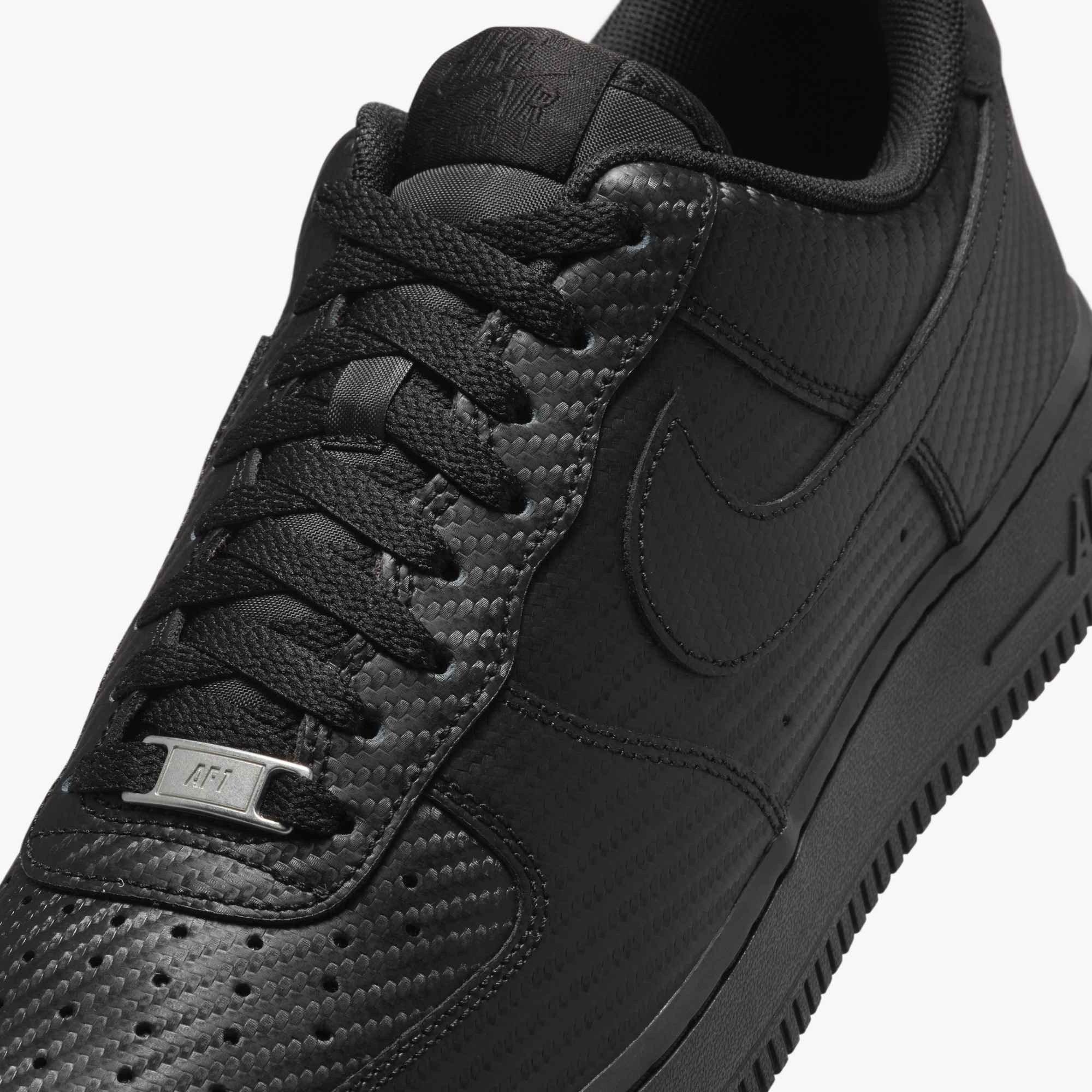 Nike Air Force 1 '07 "Black/Black" Men's Shoe - BLACK/BLACK Thumbnail View 6