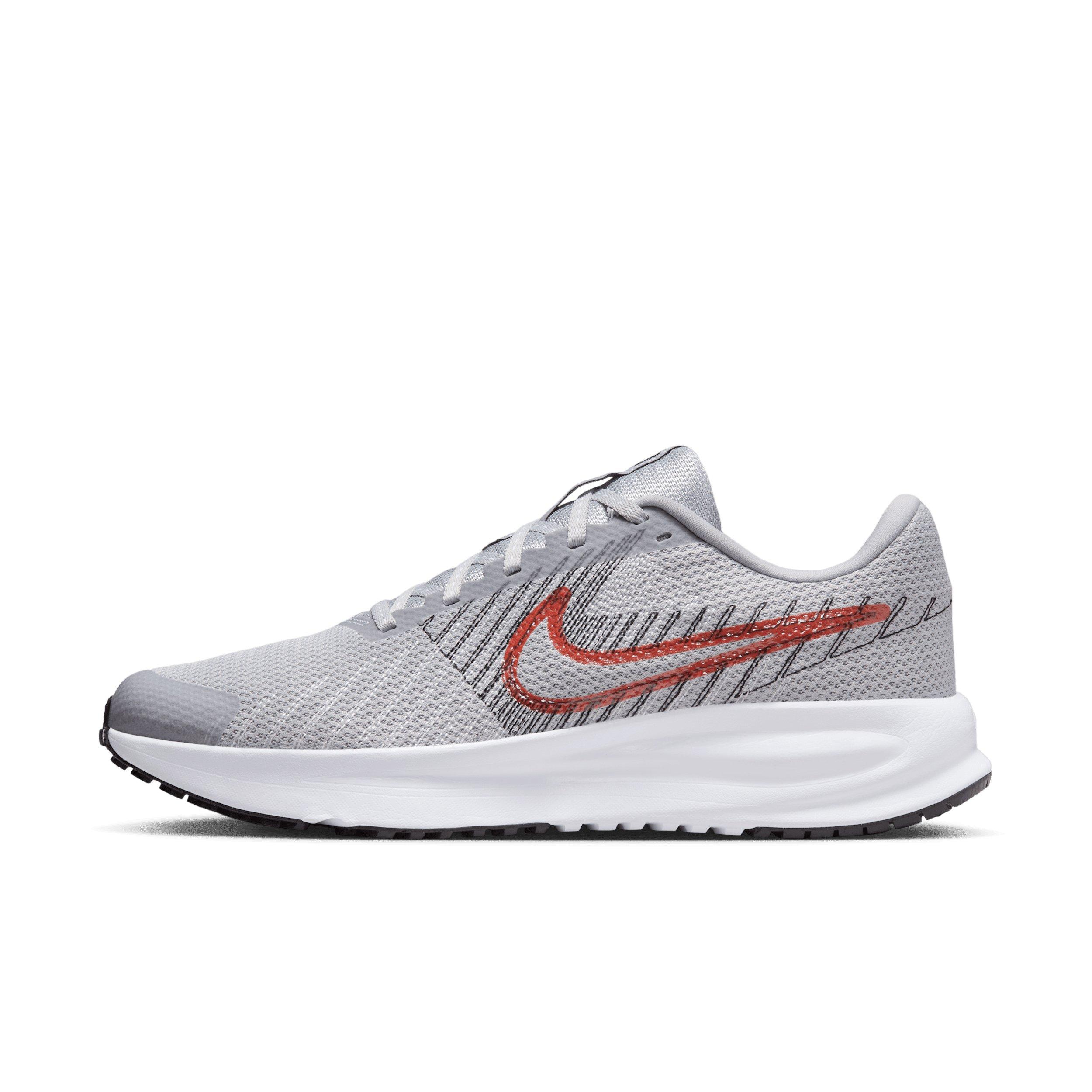 Nike Run Defy "Wolf Grey/Black/White/Bright Crimson" Men's Running Shoe - GREY/BLACK/WHITE/CRIMSON