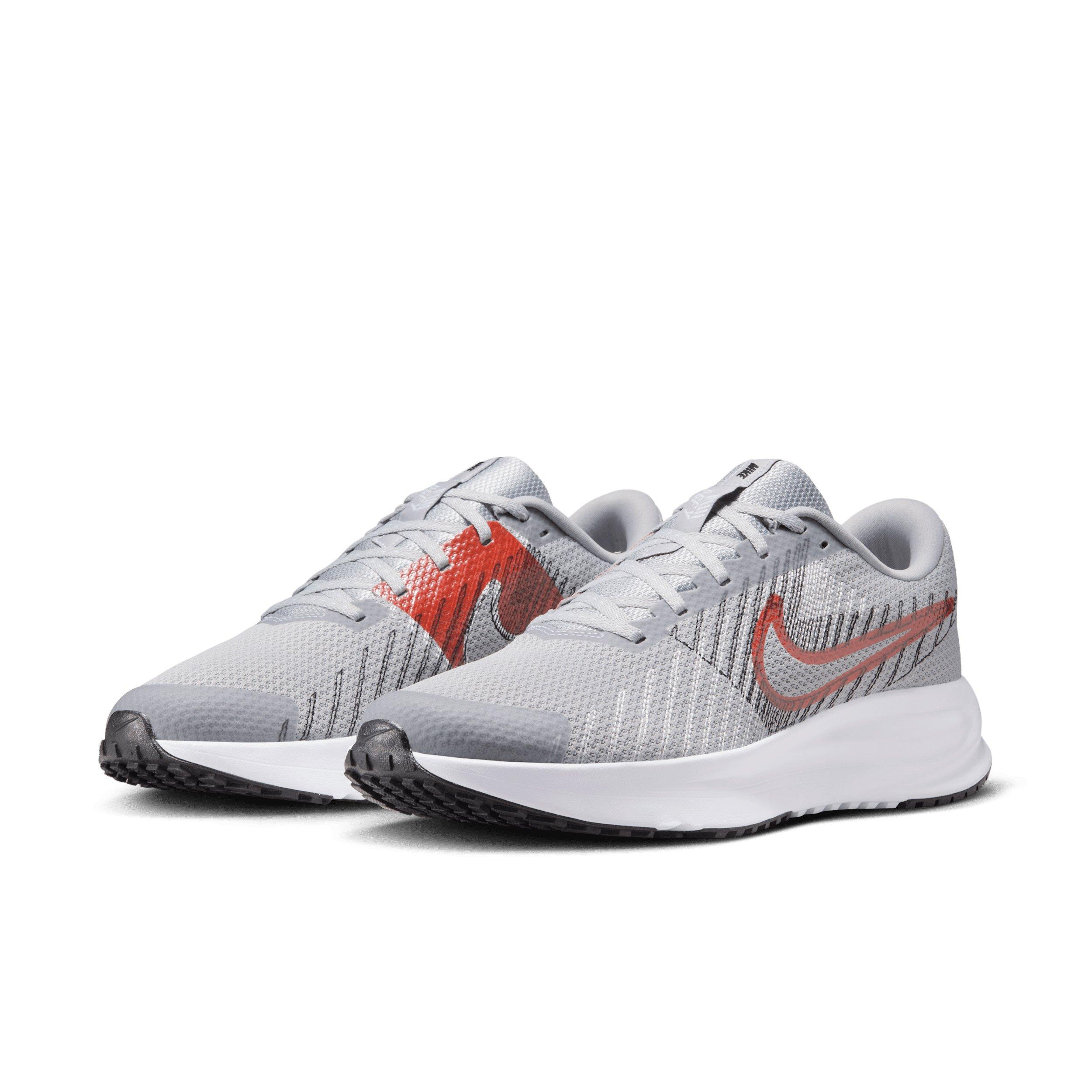Nike Run Defy "Wolf Grey/Black/White/Bright Crimson" Men's Running Shoe - GREY/BLACK/WHITE/CRIMSON
