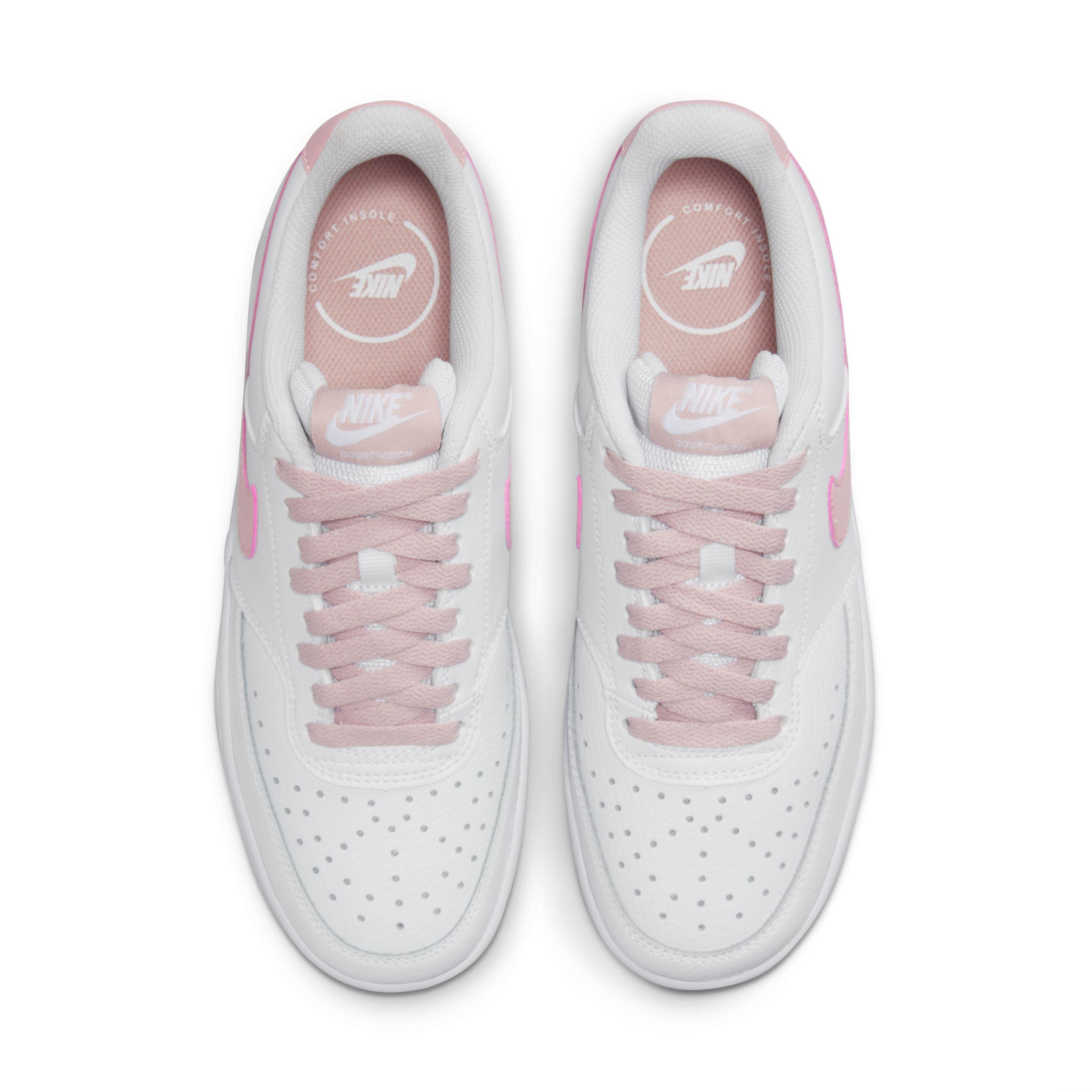 nike court blanc pink