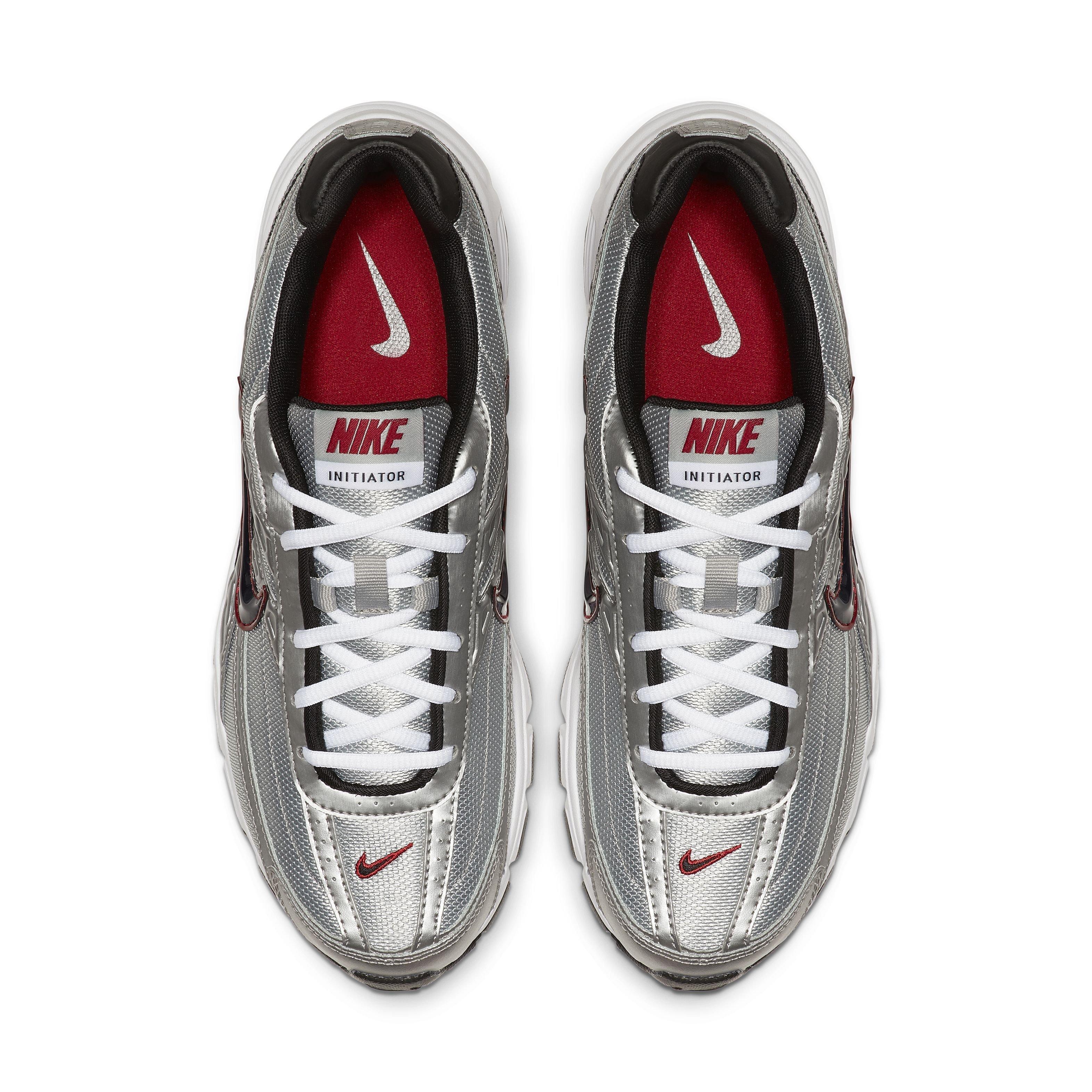 Nike Initiator "Silver/Black/Red" Men's Shoe - SILVER/BLACK/RED Thumbnail View 4