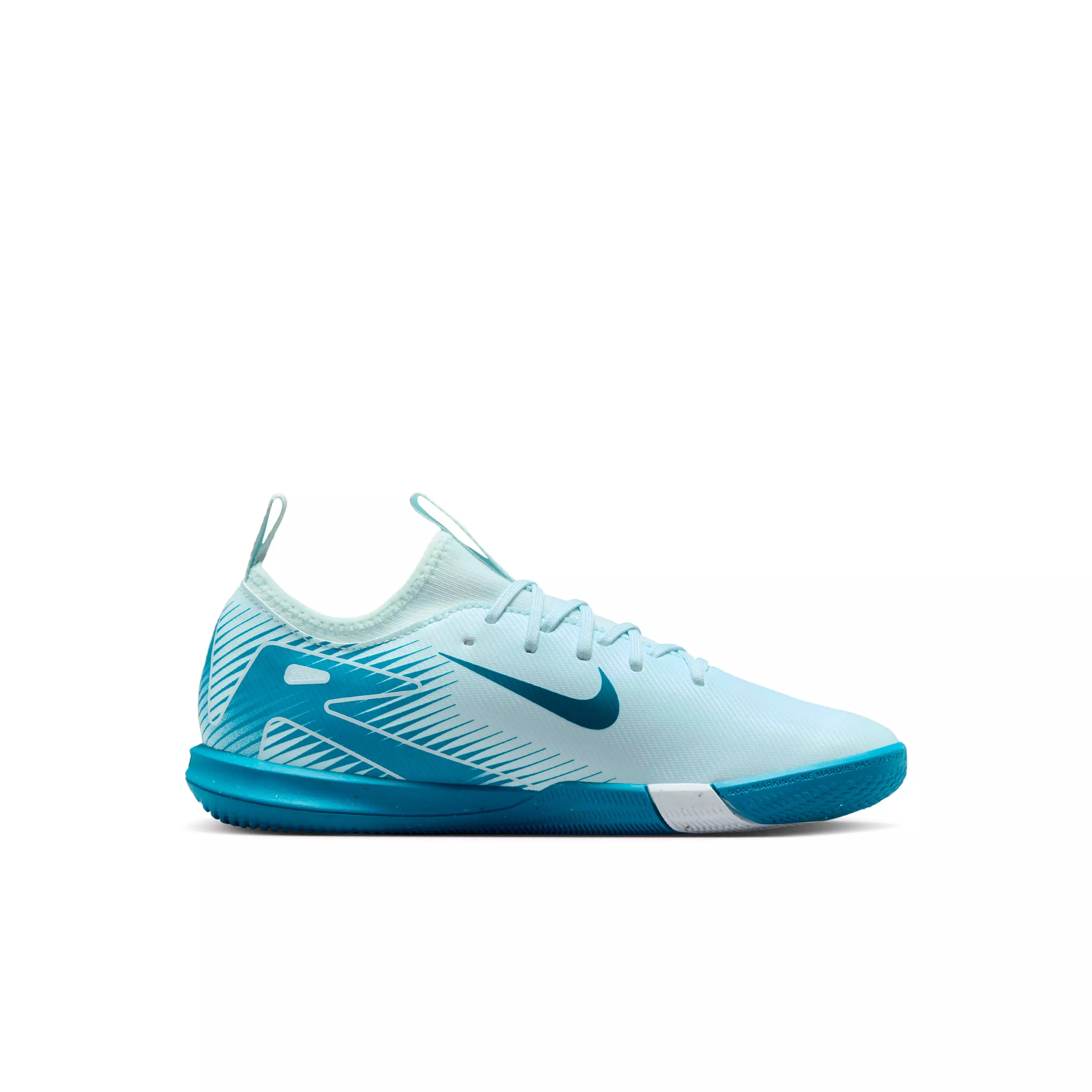 Nike Jr. Mercurial Vapor 16 Academy Indoor "Glacier Blue/Blue Orbit" Preschool Kids' Soccer Shoe - BLUE/BLUE