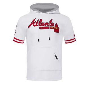 Pro Standard Men's MLB Atlanta Braves Classic Chenille Short Sleeve Pullover Hoodie