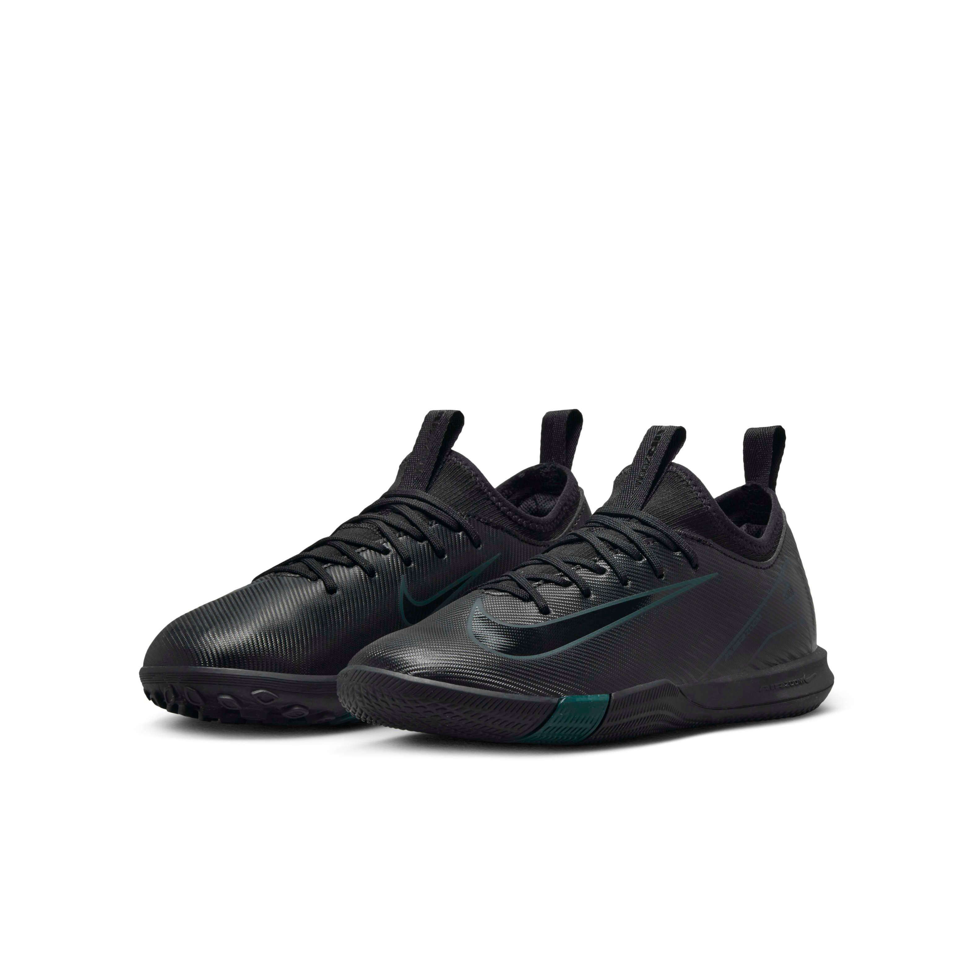 Nike Jr. Mercurial Vapor 16 Academy Turf Grade School Kids' "Black/Deep Jungle/Black" Soccer Shoe