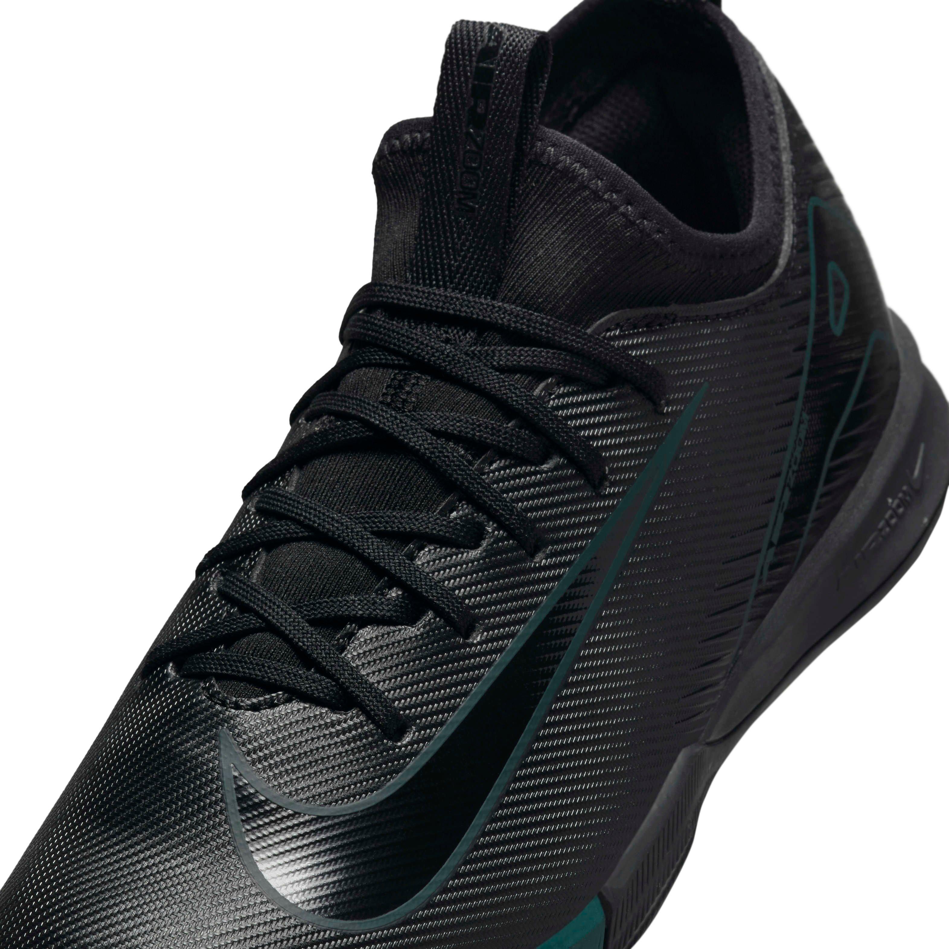 Nike Jr. Mercurial Vapor 16 Academy Turf Grade School Kids' "Black/Deep Jungle/Black" Soccer Shoe