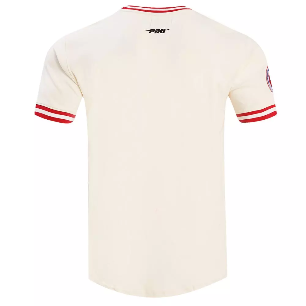 Pro Standard Men's MLB Atlanta Braves Retro Classic Top - CREAM/RED