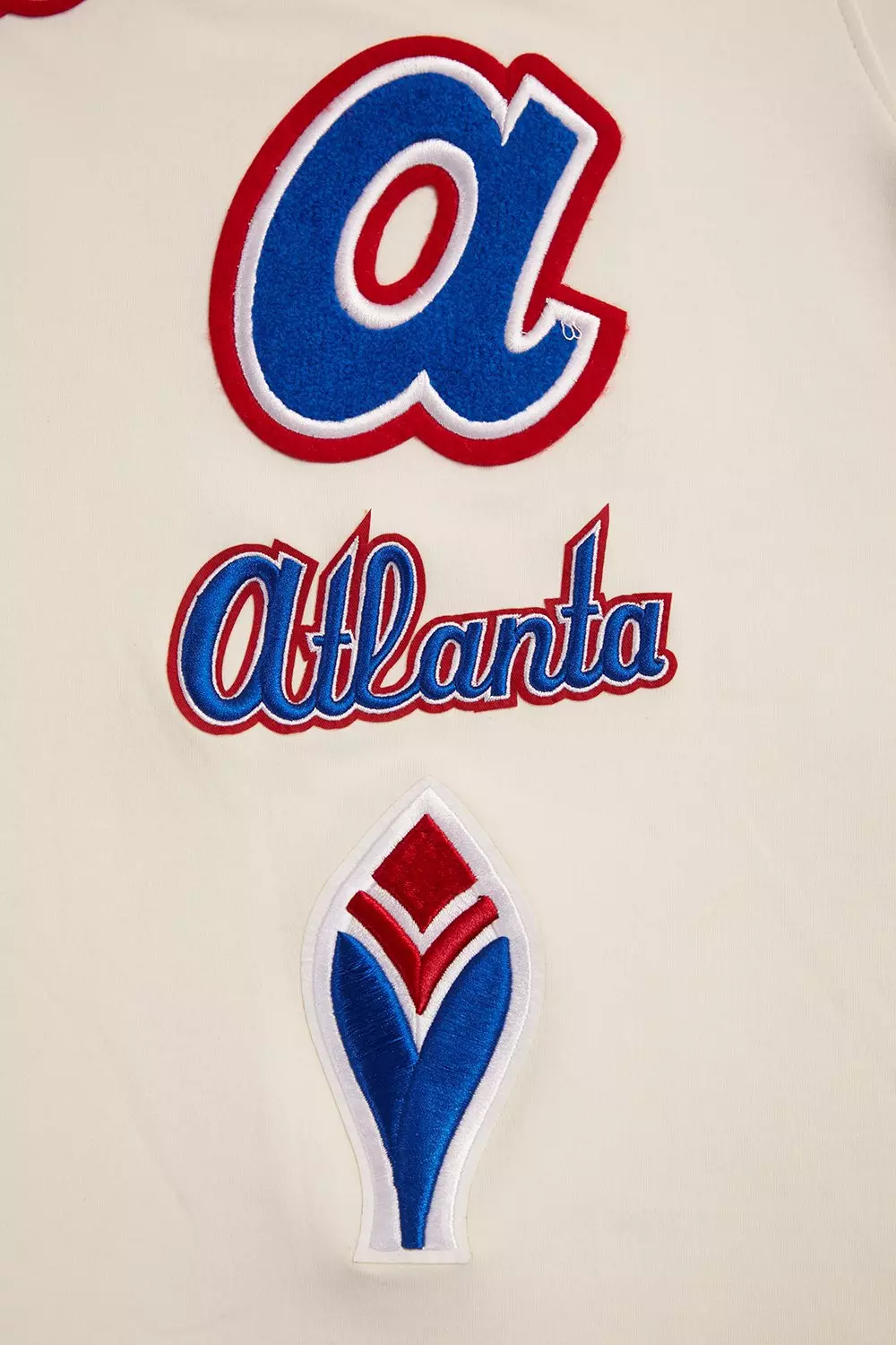 Pro Standard Men's MLB Atlanta Braves Retro Classic Top - CREAM/RED