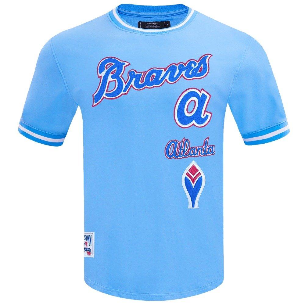 Pro Standard Men's MLB Atlanta Braves Retro Classic Top - BLUE Thumbnail View 1