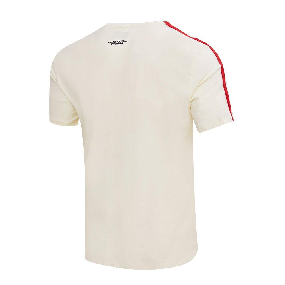 Pro Standard Men's MLB Atlanta Braves Retro Classic Striped Top - Cream/Red - CREAM/RED Thumbnail View 4