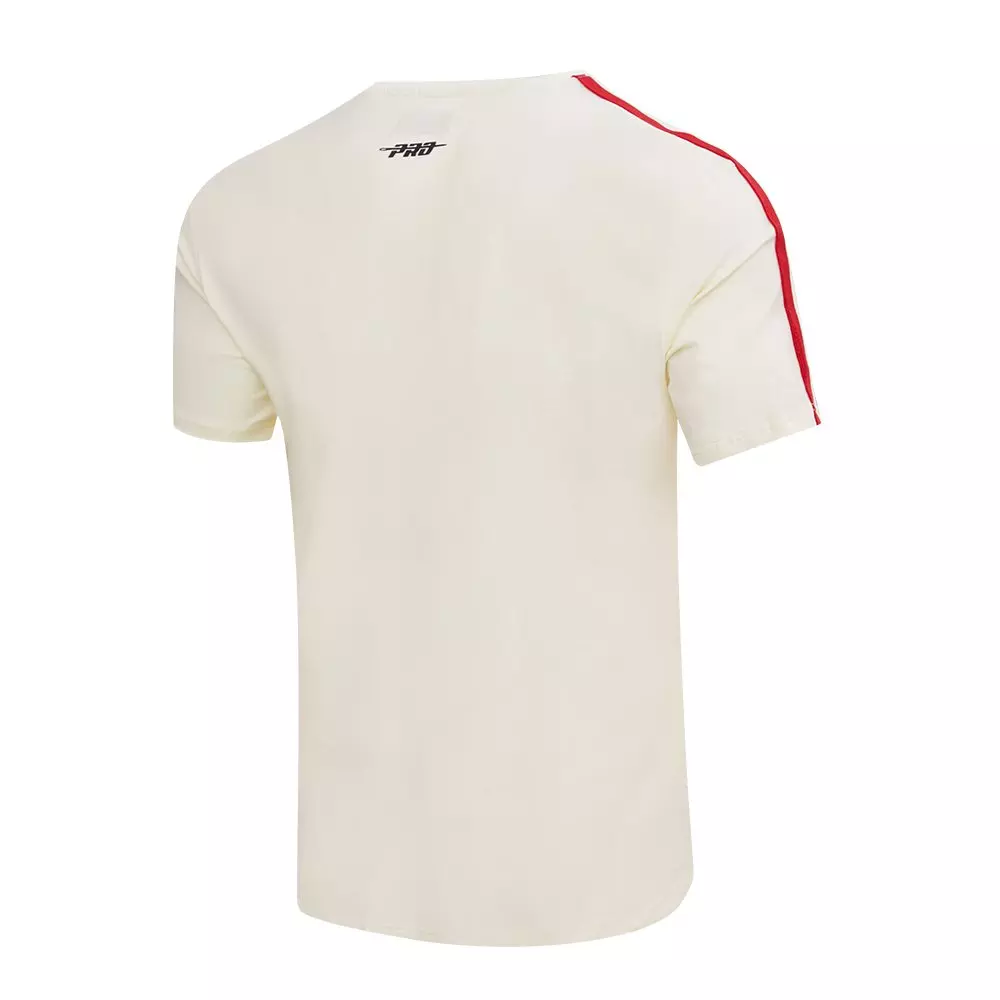 Pro Standard Men's MLB Atlanta Braves Retro Classic Striped Top - Cream/Red - CREAM/RED