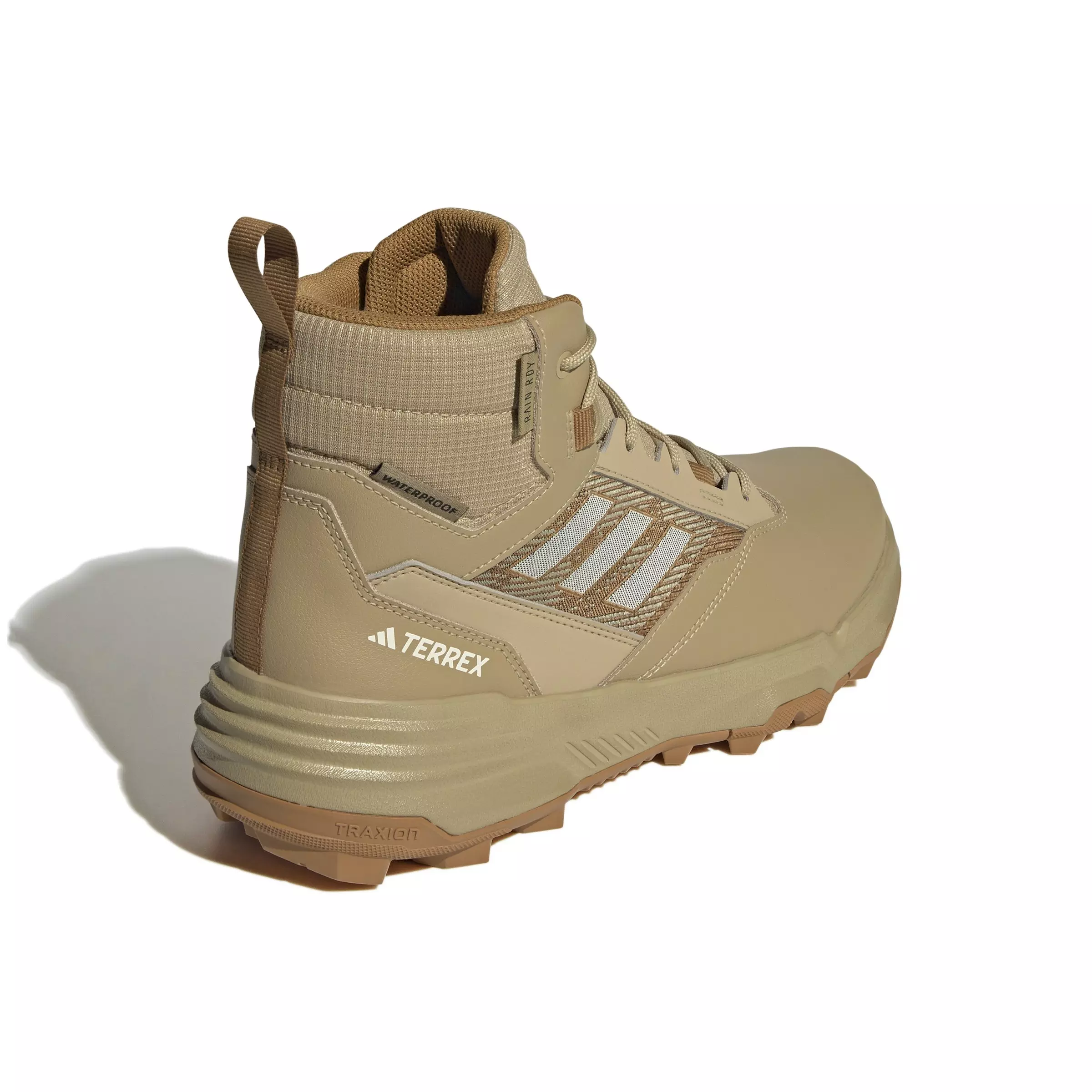 adidas Unity Leather Mid RAIN.RDY "Biege Ton/Ecrtin/Mesa" Unisex Hiking Shoe - BEIGE/ECRTIN/MESA