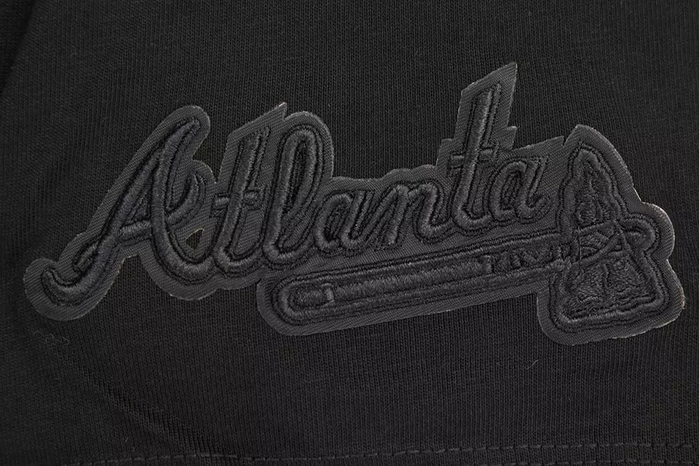 Pro Standard Men's MLB Atlanta Braves Neutral Drop Shoulder Top - BLACK