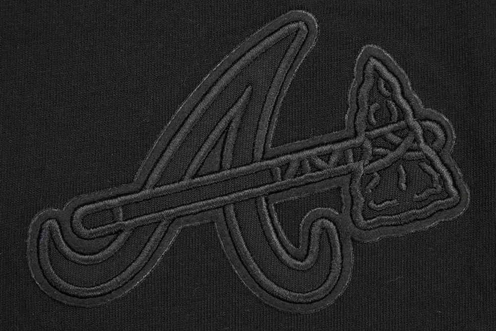 Pro Standard Men's MLB Atlanta Braves Neutral Drop Shoulder Top - BLACK