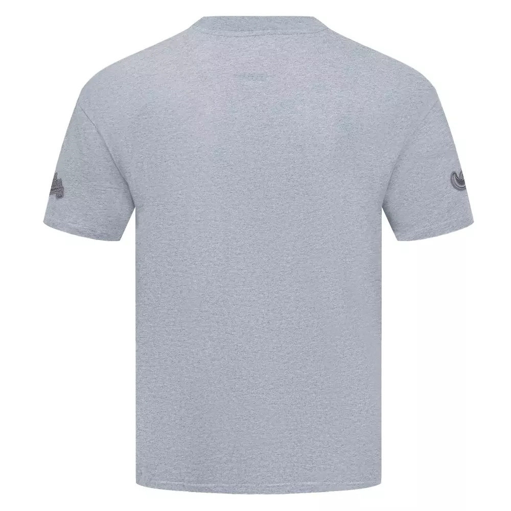 Pro Standard Men's MLB Atlanta Braves Neutral Drop Shoulder Top - DK GREY