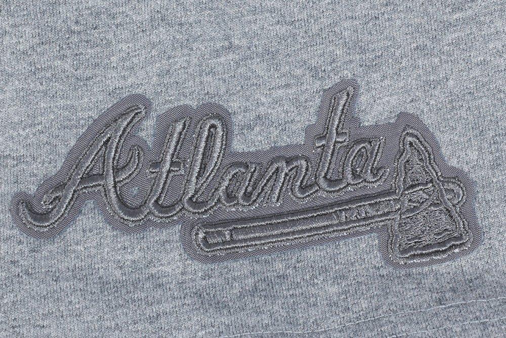 Pro Standard Men's MLB Atlanta Braves Neutral Drop Shoulder Top - DK GREY Thumbnail View 5