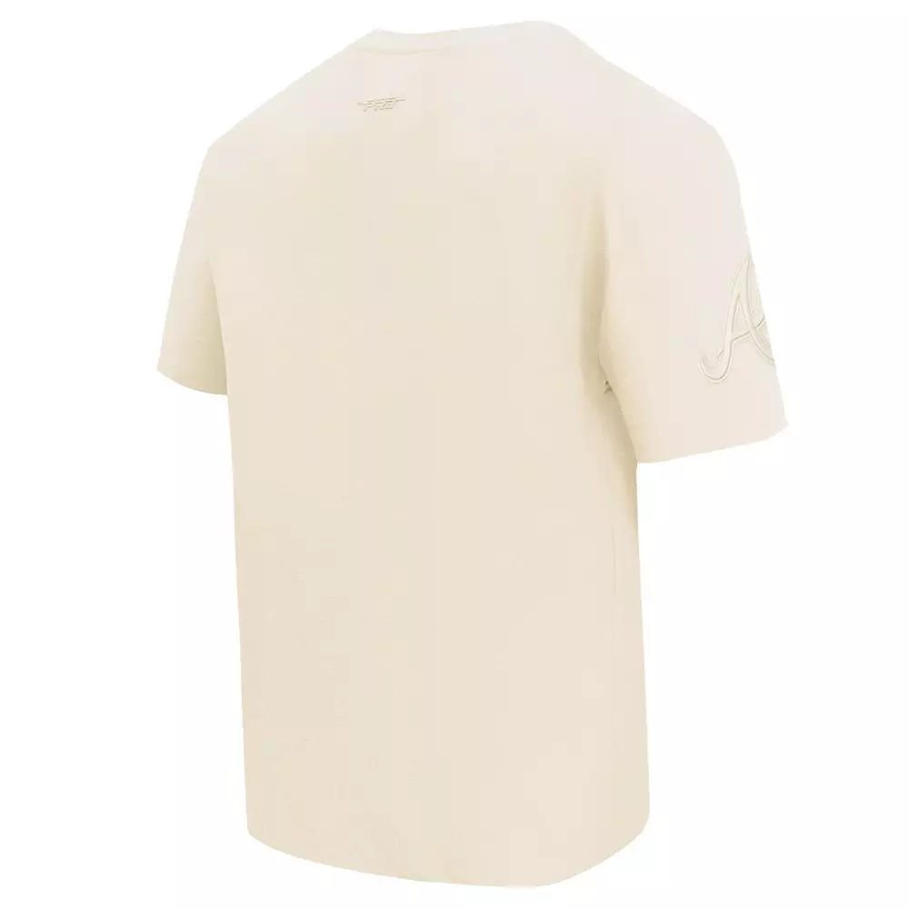 Pro Standard Men's MLB Atlanta Braves Neutral Drop Shoulder Top - CREAM