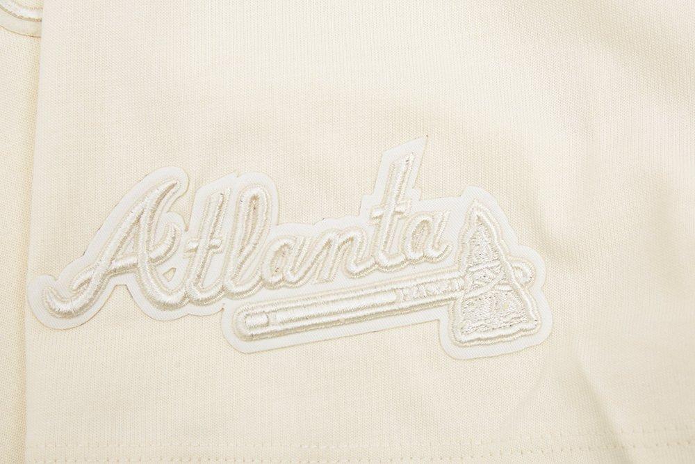 Pro Standard Men's MLB Atlanta Braves Neutral Drop Shoulder Top - CREAM Thumbnail View 5