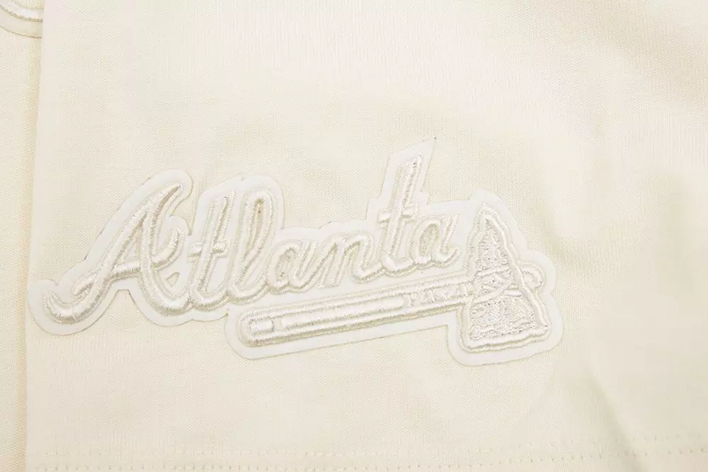 Pro Standard Men's MLB Atlanta Braves Neutral Drop Shoulder Top - CREAM