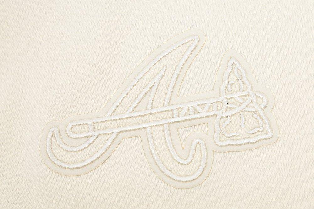 Pro Standard Men's MLB Atlanta Braves Neutral Drop Shoulder Top - CREAM Thumbnail View 6