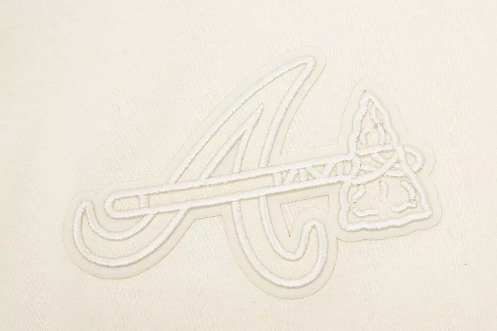 Pro Standard Men's MLB Atlanta Braves Neutral Drop Shoulder Top - CREAM