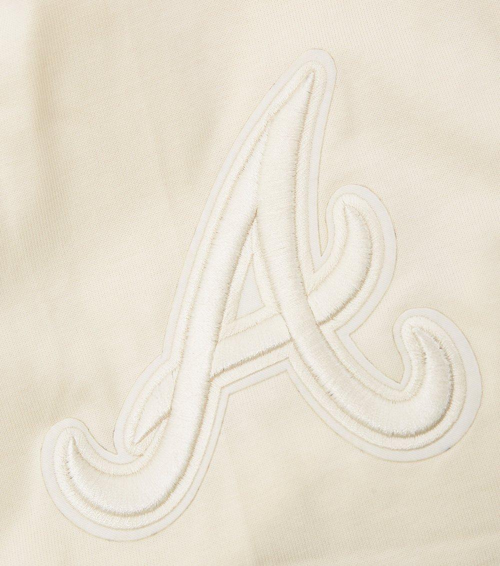 Pro Standard Men's MLB Atlanta Braves Neutral Drop Shoulder Top - CREAM Thumbnail View 7