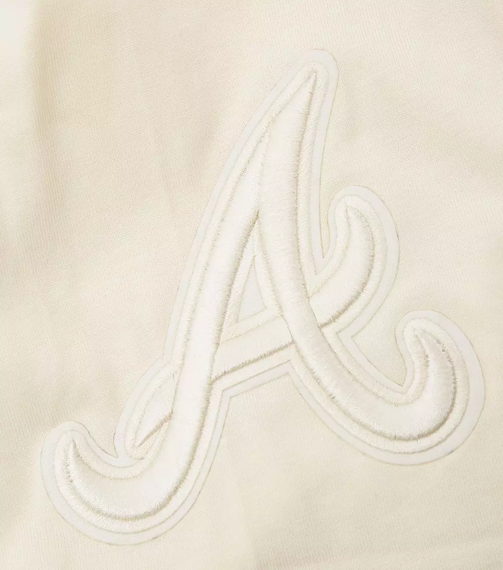 Pro Standard Men's MLB Atlanta Braves Neutral Drop Shoulder Top - CREAM