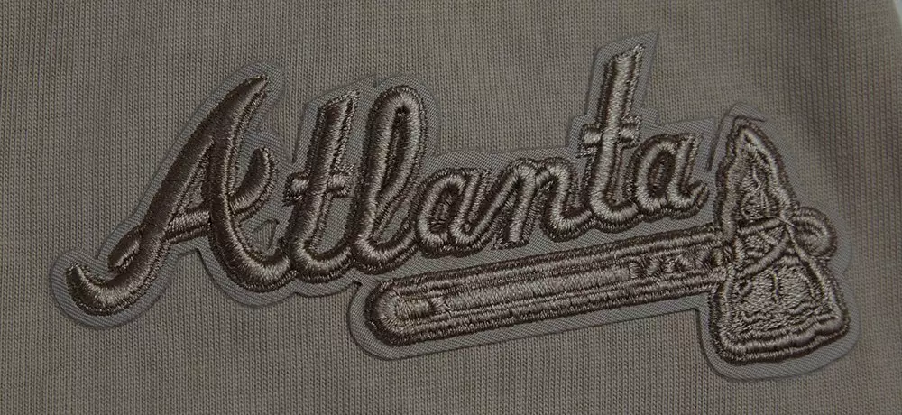 Pro Standard Men's MLB Atlanta Braves Neutral Drop Shoulder Top - DK BROWN