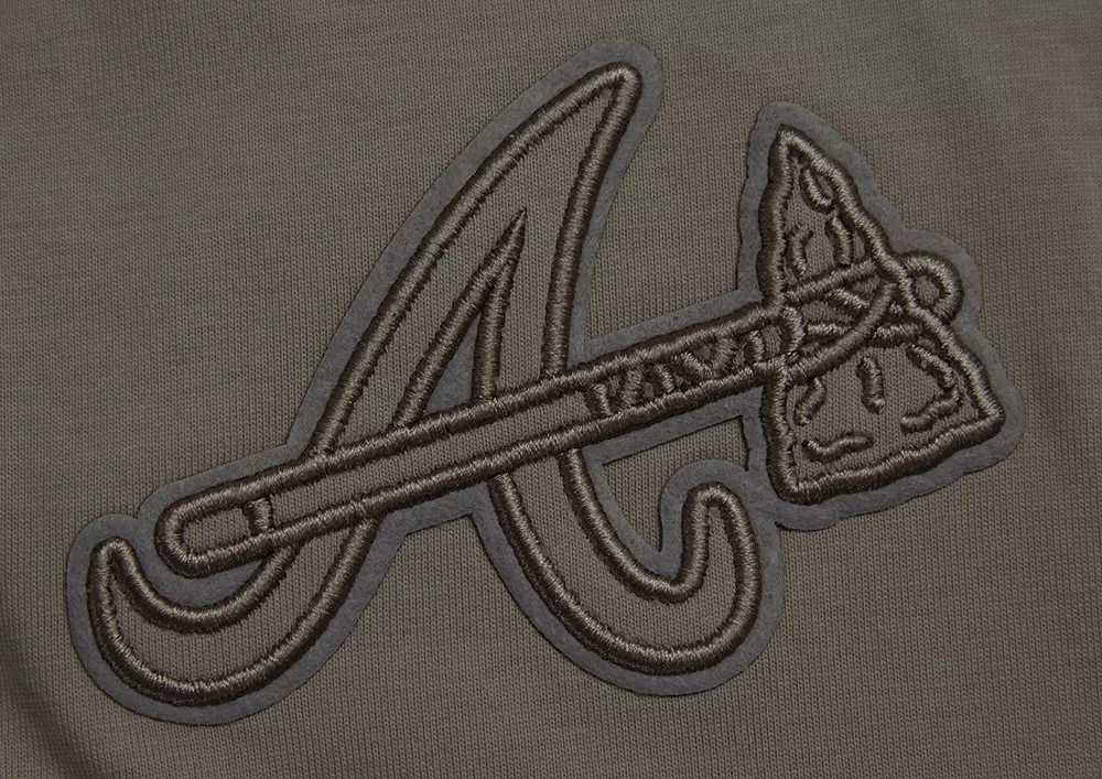 Pro Standard Men's MLB Atlanta Braves Neutral Drop Shoulder Top - DK BROWN