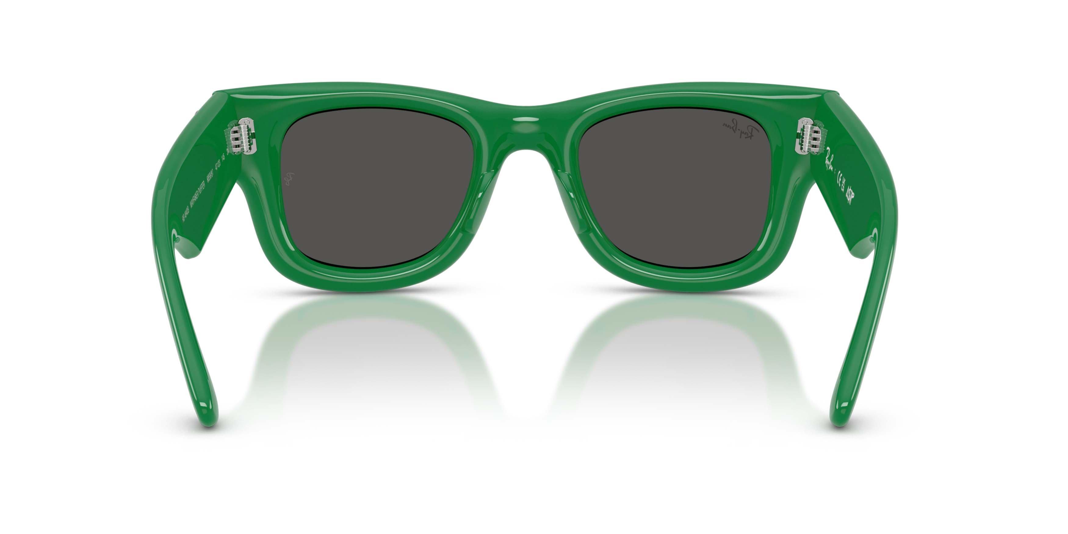 Ray-Ban Wayfarer Puffer Crystal Edition Ultra Black Sunglasses &ndash; Polished Green - GREEN/BLACK Thumbnail View 4